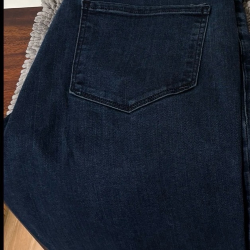 PAIGE Men's Straight Jeans in Dark Blue